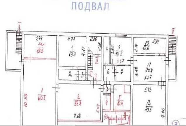 Планировка офиса 852 м², Особняк «г Москва, Нагорная ул., 23, кор. 4»